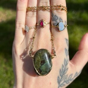 Jasper interchangeable necklace